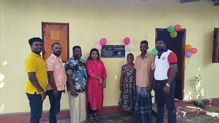 மட்டக்களப்பு மாங்காடு பகுதியில் 135 ஆவது இல்லம் பெறுநரிடம் வழங்கி வைக்கப்பட்டது